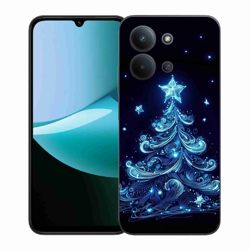 Gél borítás mmCase a Xiaomi Redmi 15C 4G (171mm)/Poco C85 4G (171mm) - neon karácsonyfa 4