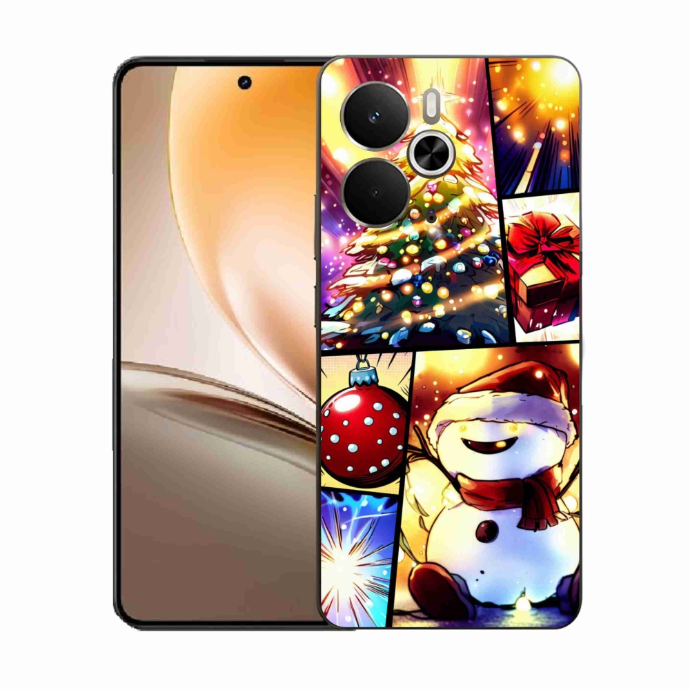 Gél borító mmCase a Realme 14 5G készülékhez - Karácsonyi motívumok 1