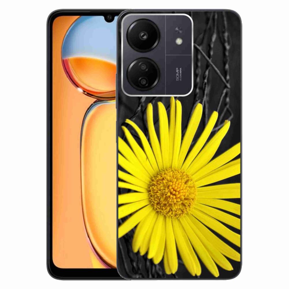 Gél borítás mmCase a Xiaomi Poco C65/Redmi 13C-hez - sárga virág