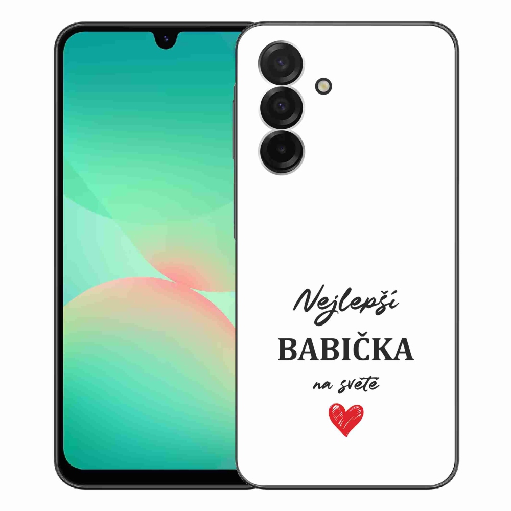 Gél borító mmCase Samsung Galaxy A26 5G - a legjobb nagymama 1 fehér háttérrel