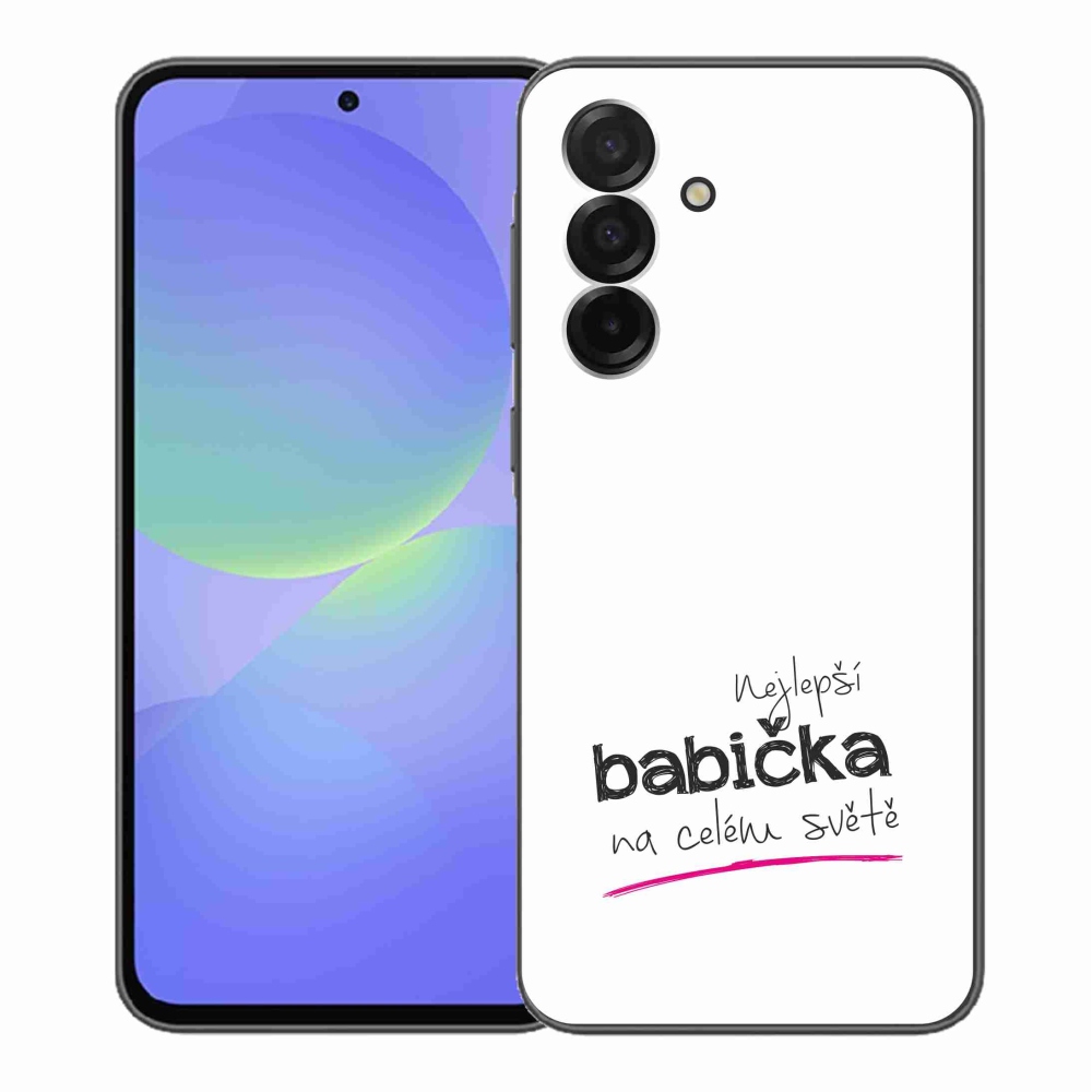 Gél borító mmCase Samsung Galaxy A36 5G - a legjobb nagymama 4 fehér háttérrel