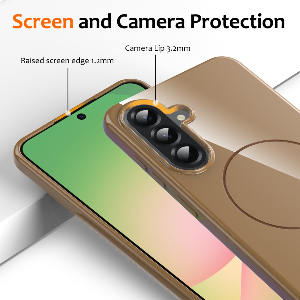MagSafe zselés tok Samsung Galaxy A17 5G készülékhez - arany színű
