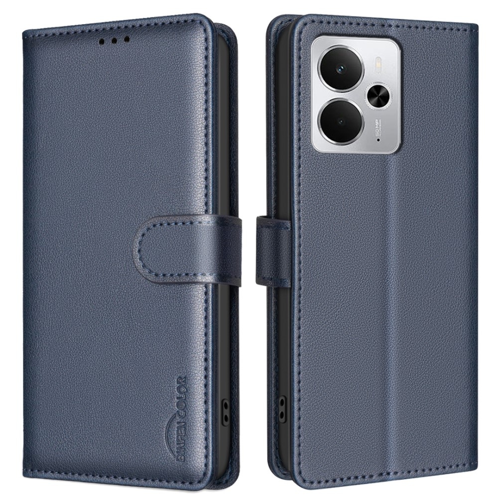 BINFEN könyvtáska a Realme 14 5G készülékhez - kék