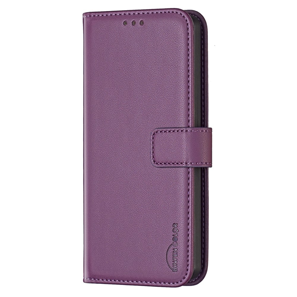 BNF könyv tok Xiaomi 14T Pro-hoz - sötét lila