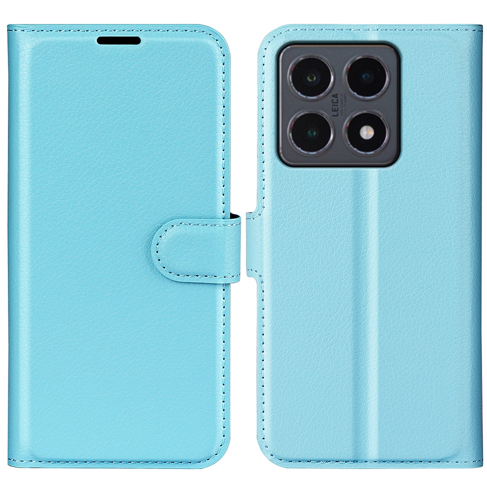 Litchi könyv tok Xiaomi 15T-hez - kék