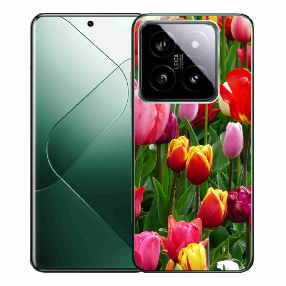 Gél borítás mmCase a Xiaomi 14 Pro-hoz - tulipánok