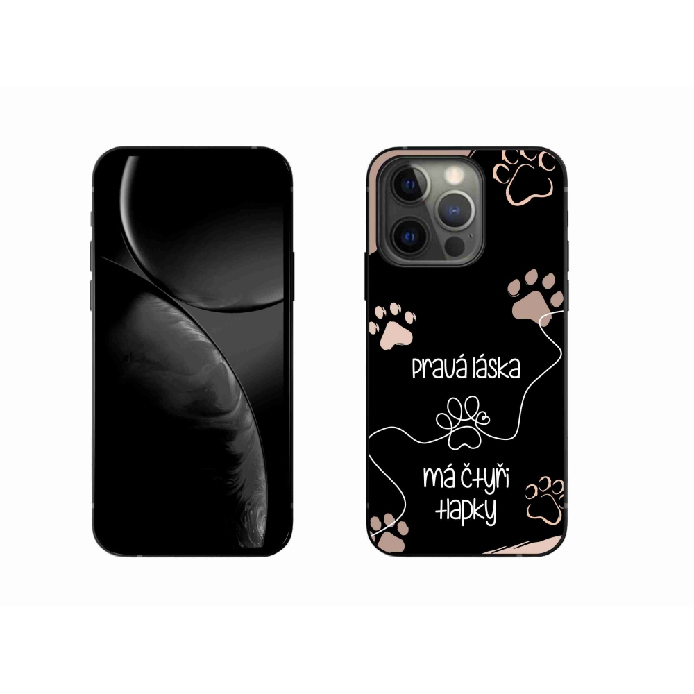Gél borítás mmCase iPhone 13 Pro 6.1 készülékhez - kutyamotívum 1 fekete háttér