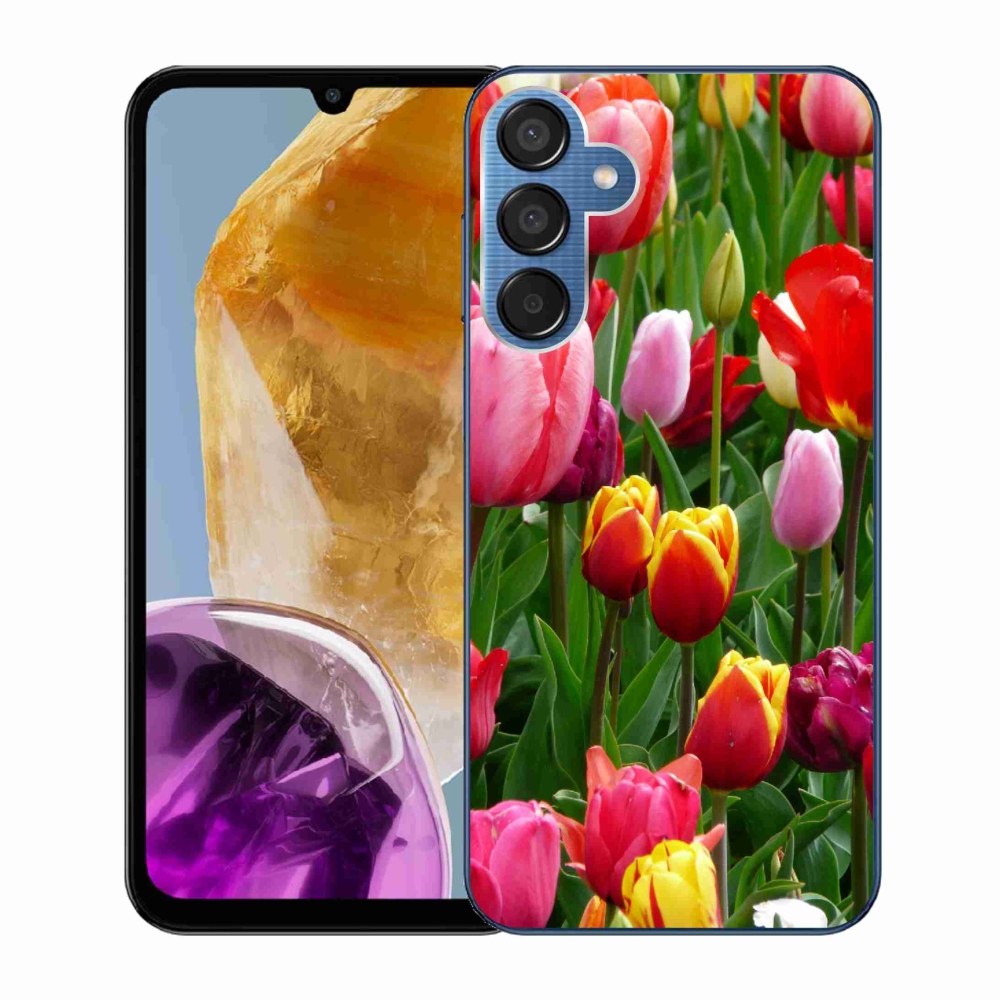 Zselés borítás mmCase Samsung Galaxy M15 5G - tulipánok