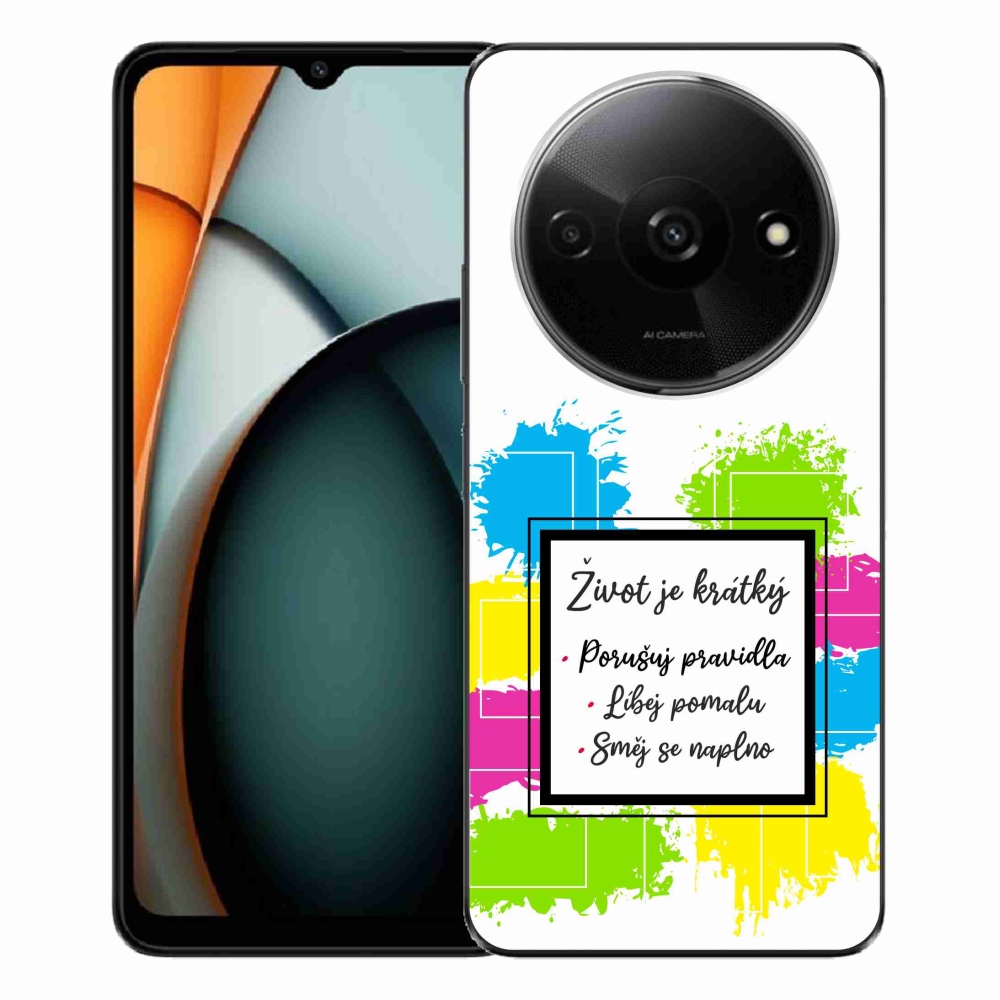 Gél borítás mmCase a Xiaomi Redmi A3-hoz - idézem 5 fehér háttér
