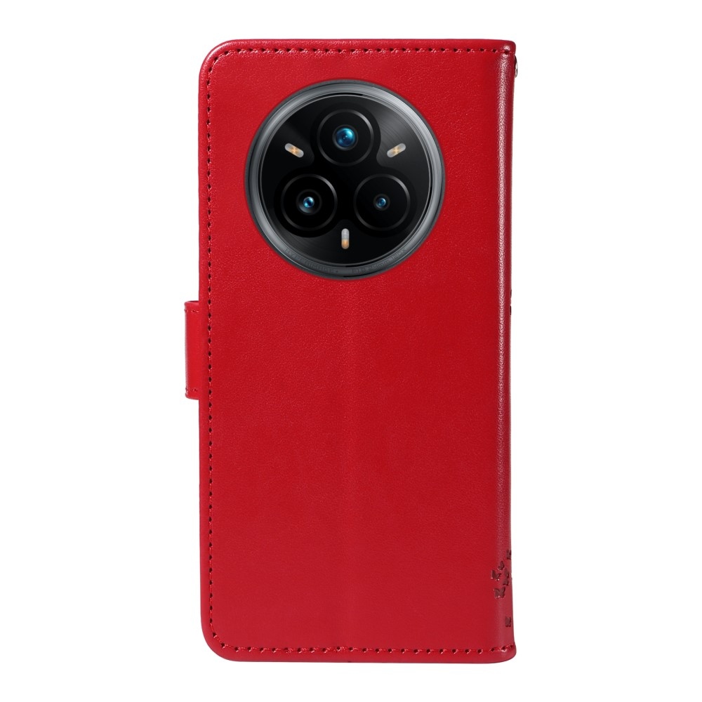 Fák könyvtáska a Realme 14 Pro+ 5G számára - piros