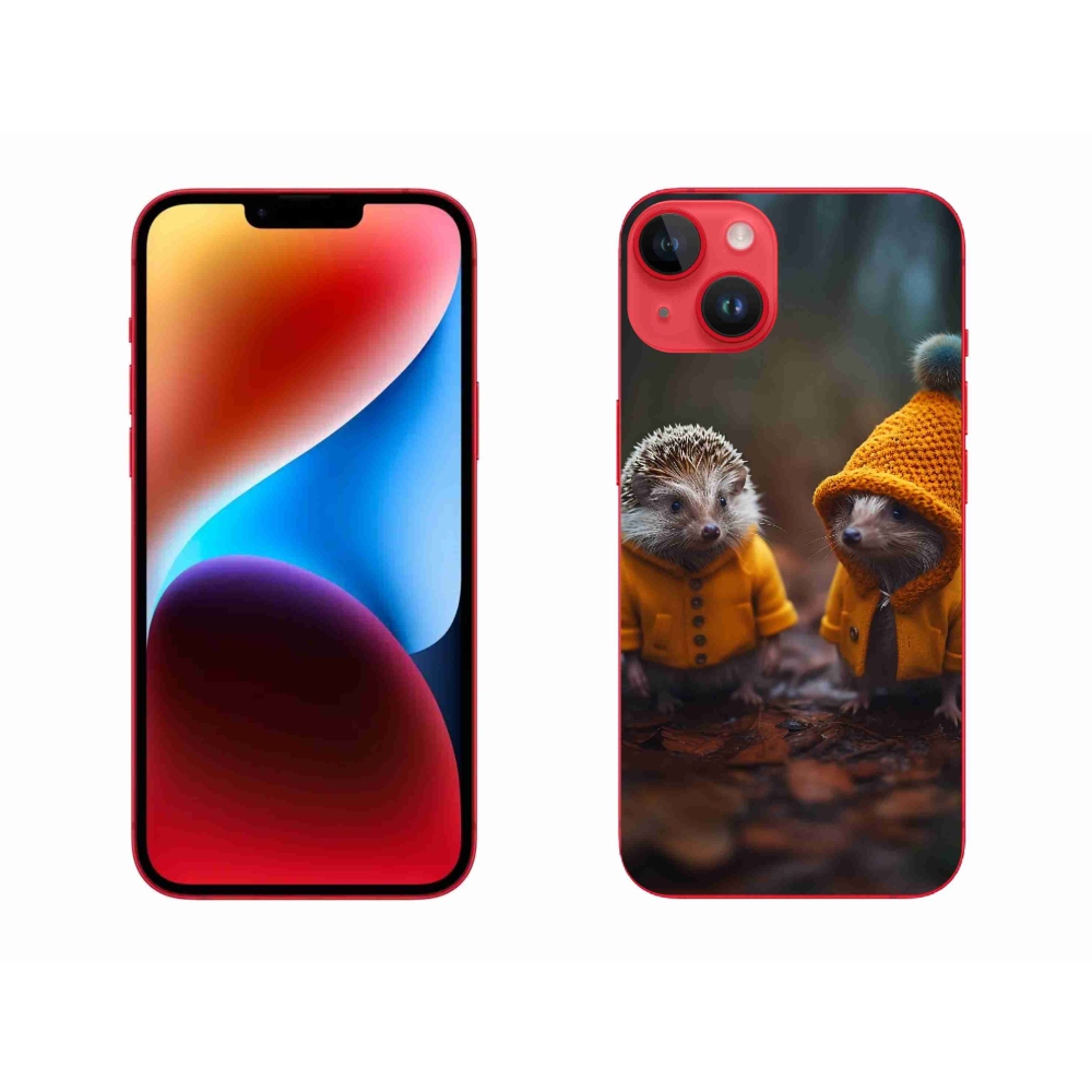 Zselés borítás mmCase iPhone 14 Plus készülékhez - sündisznók