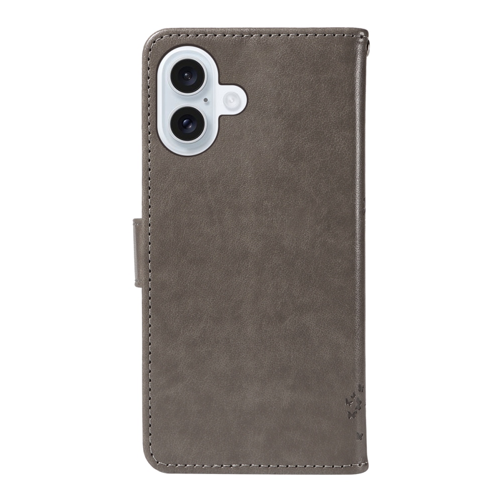 Fák könyvtáska iPhone 17 készülékhez - szürke