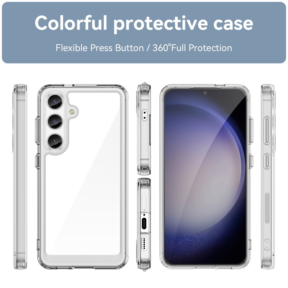 Gél tok fix hátlappal Samsung Galaxy S24+/S25+ készülékhez - átlátszó