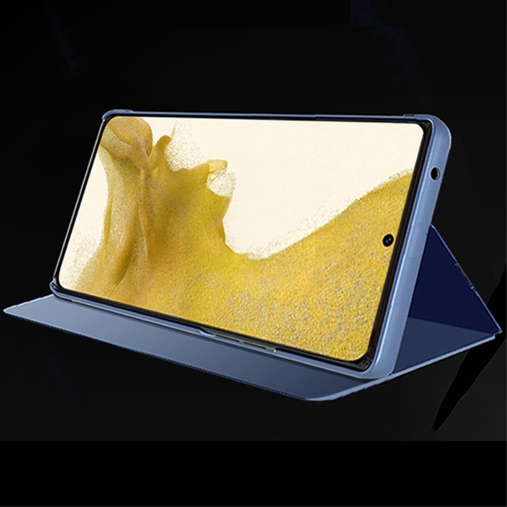 Átlátszó zárófedél matt előlappal Samsung Galaxy S24+ készülékre - kék