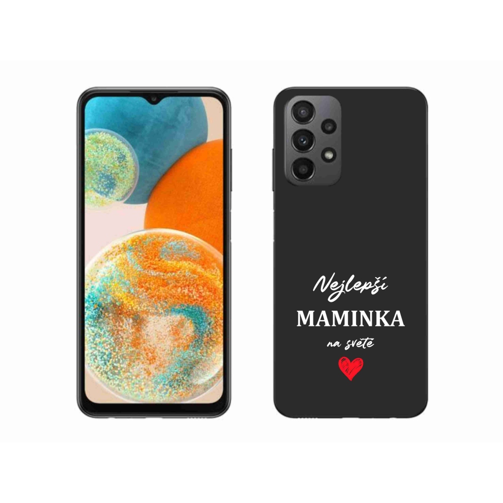 Gél borító mmCase Samsung Galaxy A23 4G/5G - legjobb anya 1 fekete háttér