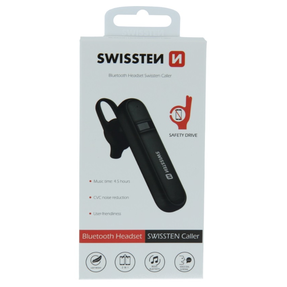 Swissten bluetooth-os kihangosító - fekete
