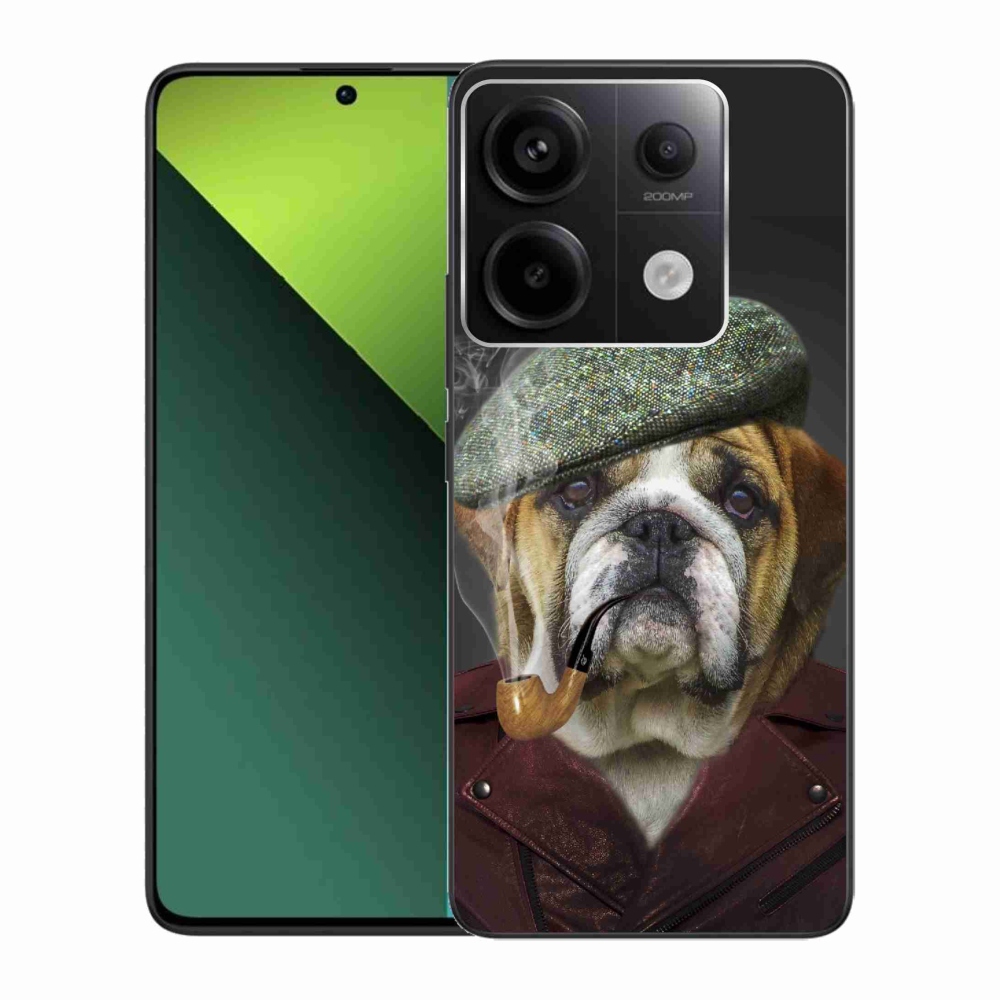 Gél borítás mmCase a Xiaomi Redmi Note 13 Pro 5G/Poco X6 5G - kutya csővel