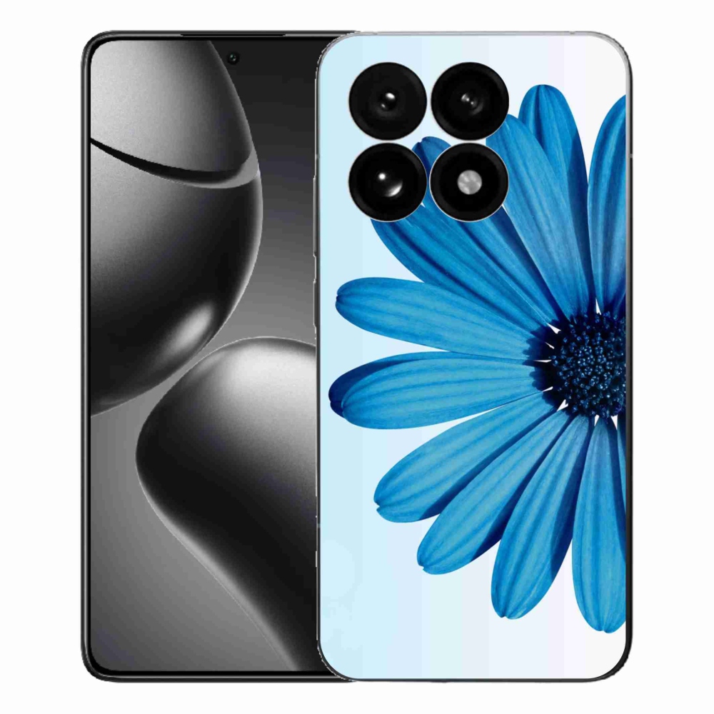 Zselés borítás mmCase a Xiaomi 15T-hez - kék margaréta