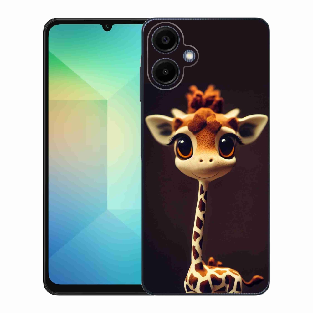Zselés borítás mmCase Samsung Galaxy A06 4G - kis zsiráfhoz