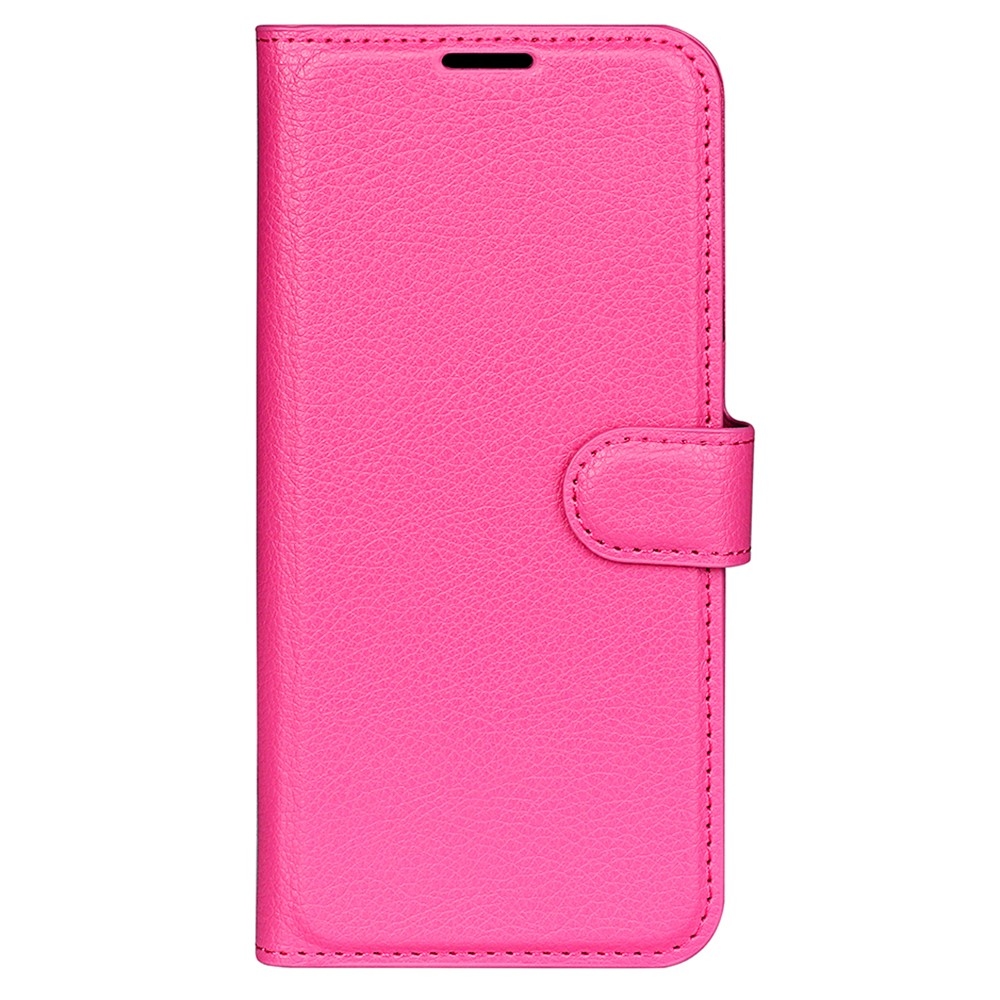 Litchi könyv tok Xiaomi Redmi Note 13 5G - rózsa