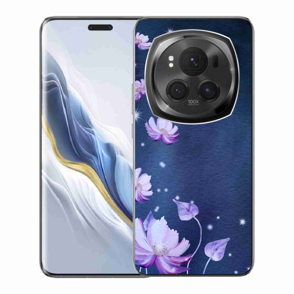 Gél tok mmCase a Honor Magic 6 Pro 5G számára - hulló virágok