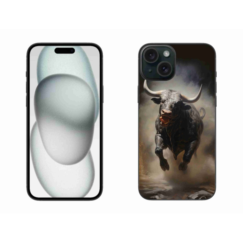 Zselés borítás mmCase iPhone 15 Plus készülékhez - dühös bika
