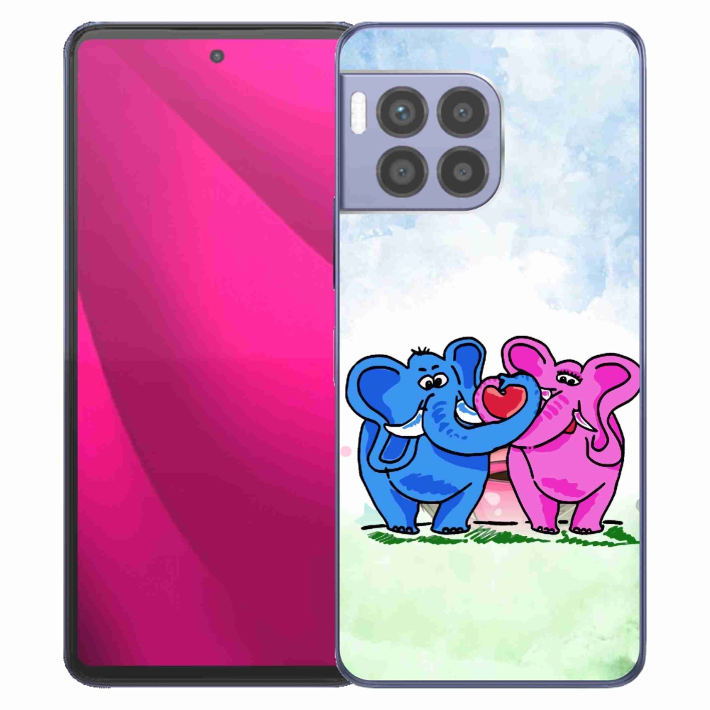 Zselés borítás mmCase a T-Mobile T Phone 2 Pro készülékhez - szerelmes elefántok