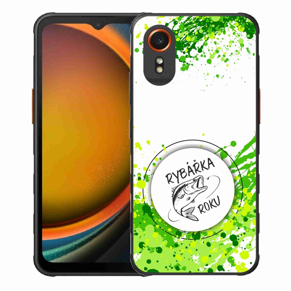 Gél borító mmCase Samsung Galaxy Xcover 7 készülékhez - Az év horgásza fehér háttérrel