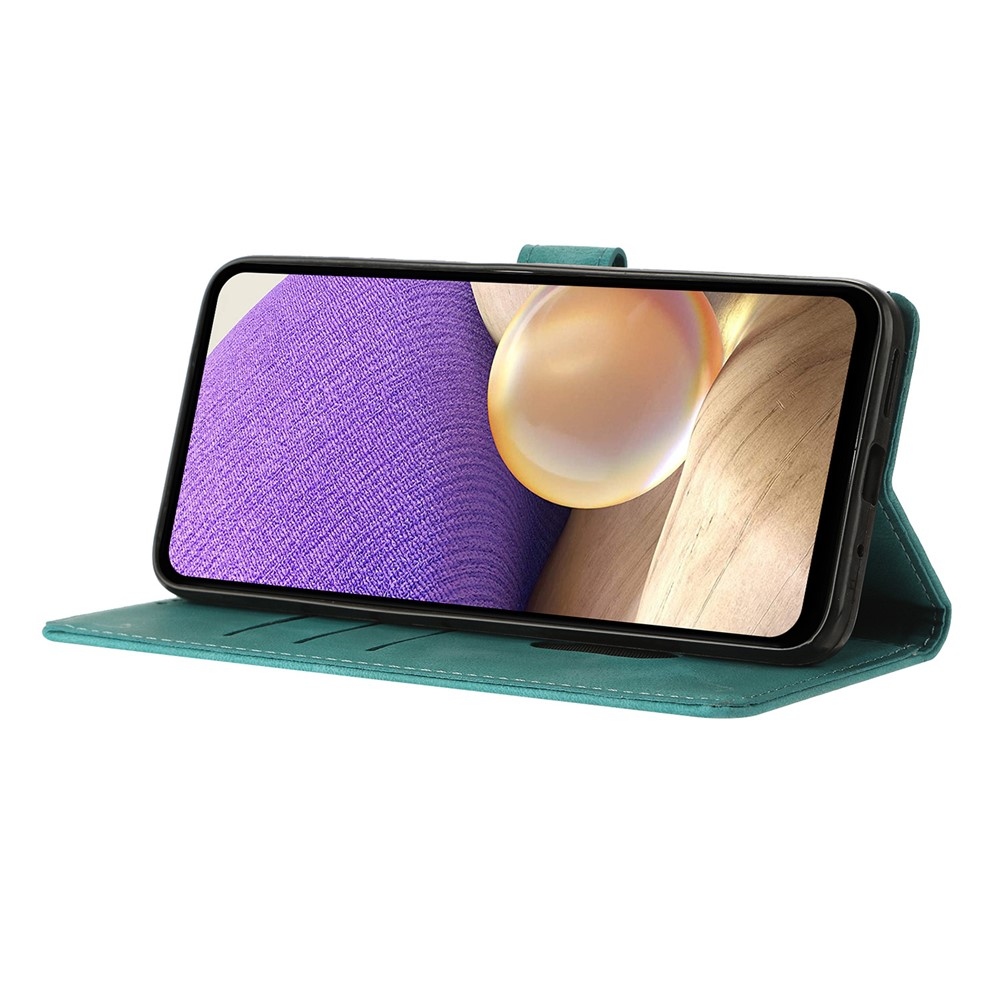 Háromszögek könyvtáska Xiaomi 15T-hez - kékeszöld színű