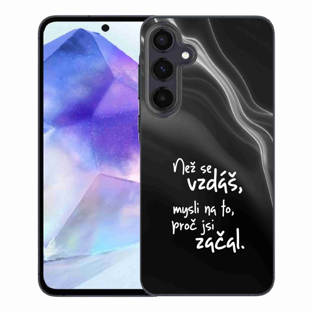 Gél borítás mmCase Samsung Galaxy A55 5G - idézem 2 fekete háttér