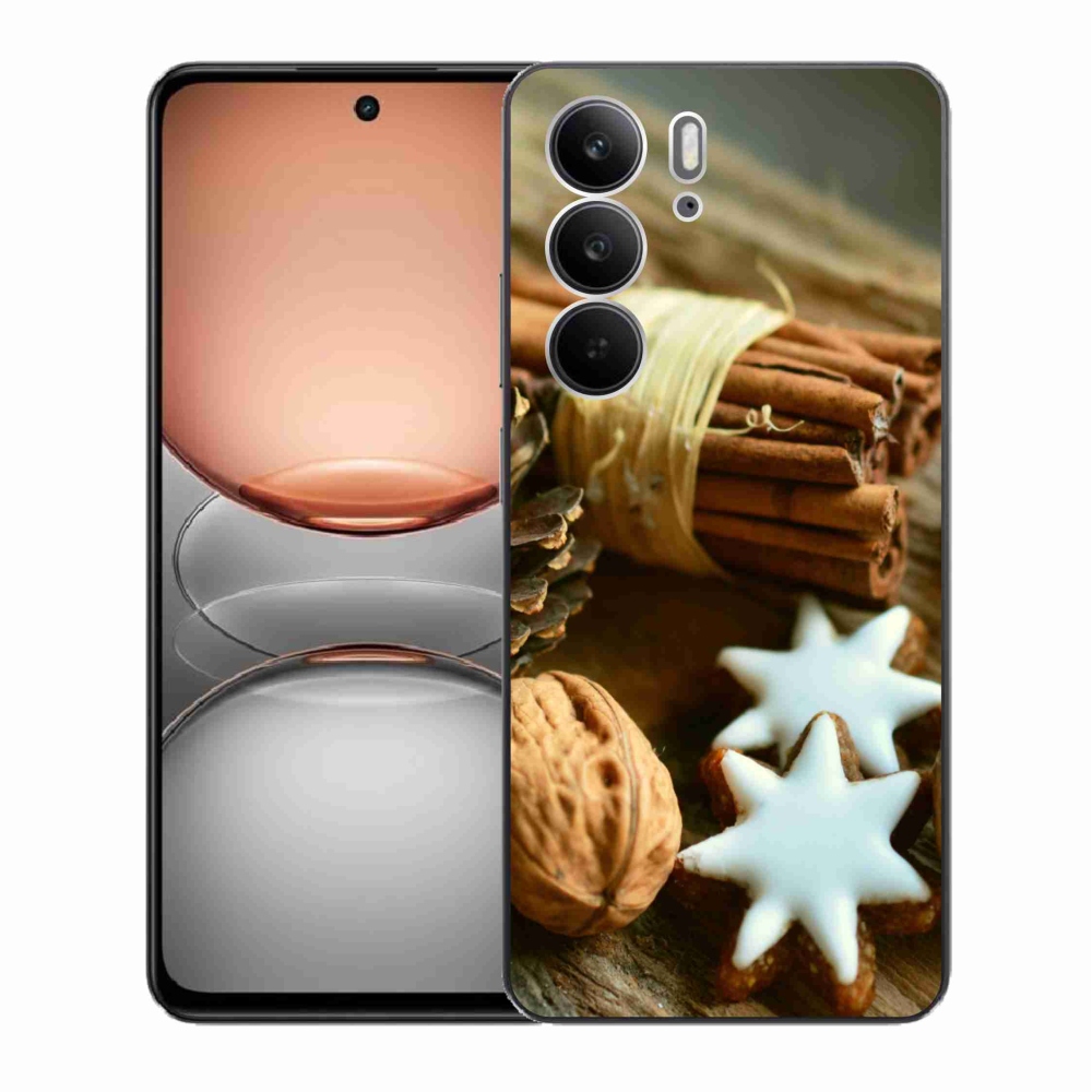 Gél borítás mmCase a Realme C75 készülékhez - fahéj és mézeskalács