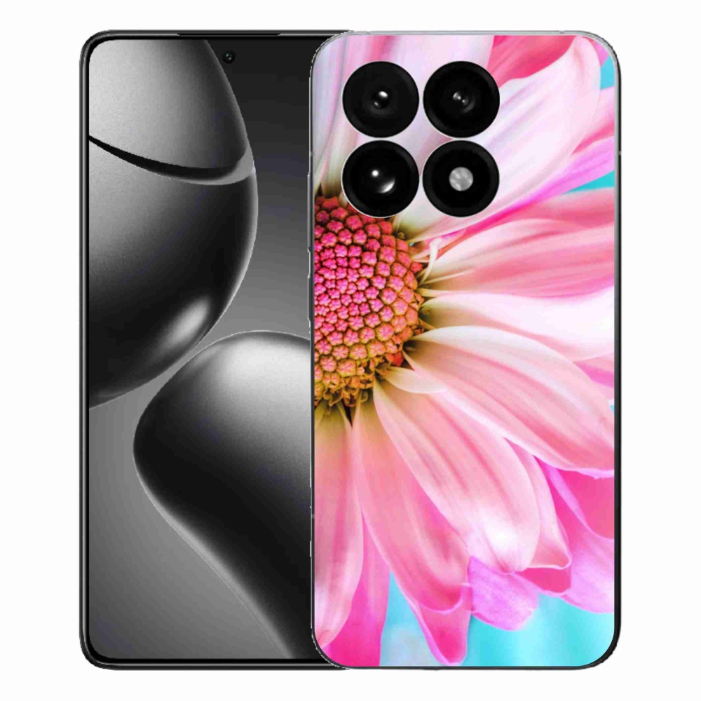 Gél borítás mmCase a Xiaomi 15T-hez - rózsaszín virág