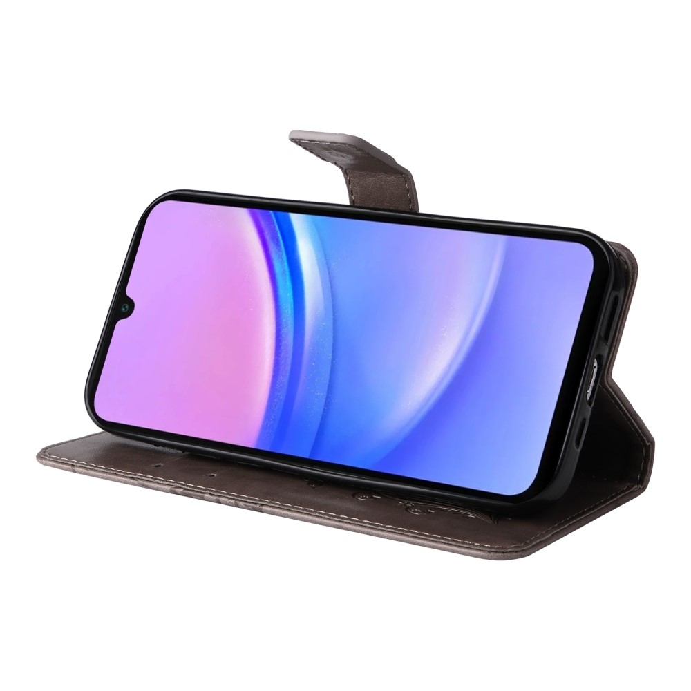 Nagy pillangó könyv tok Samsung Galaxy A16 4G/5G/A26 5G - szürke