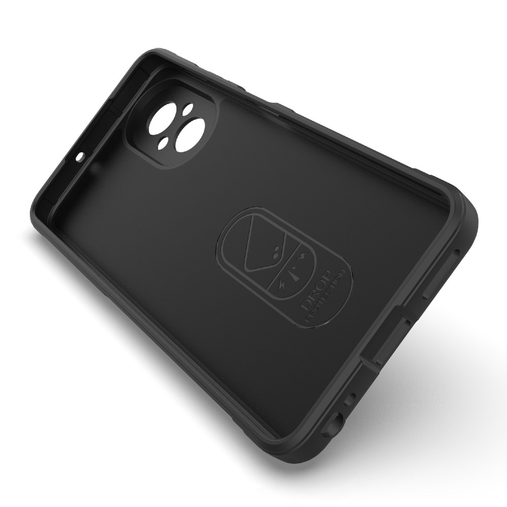 Rugg tartós zselés mobiltelefon borító Realme C67 - fekete