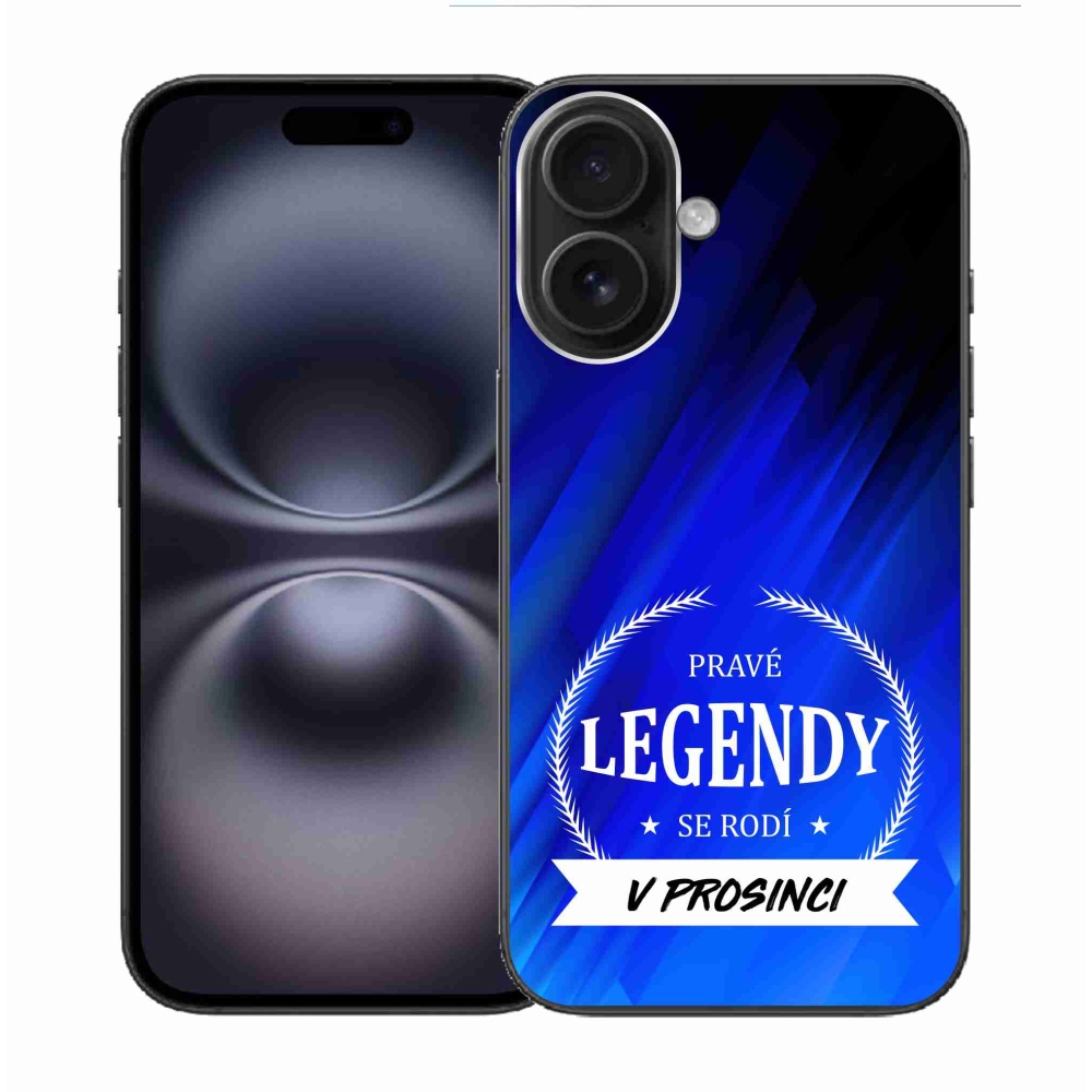 Gél borítás mmCase iPhone 16 készülékhez - December legendái kék háttérrel