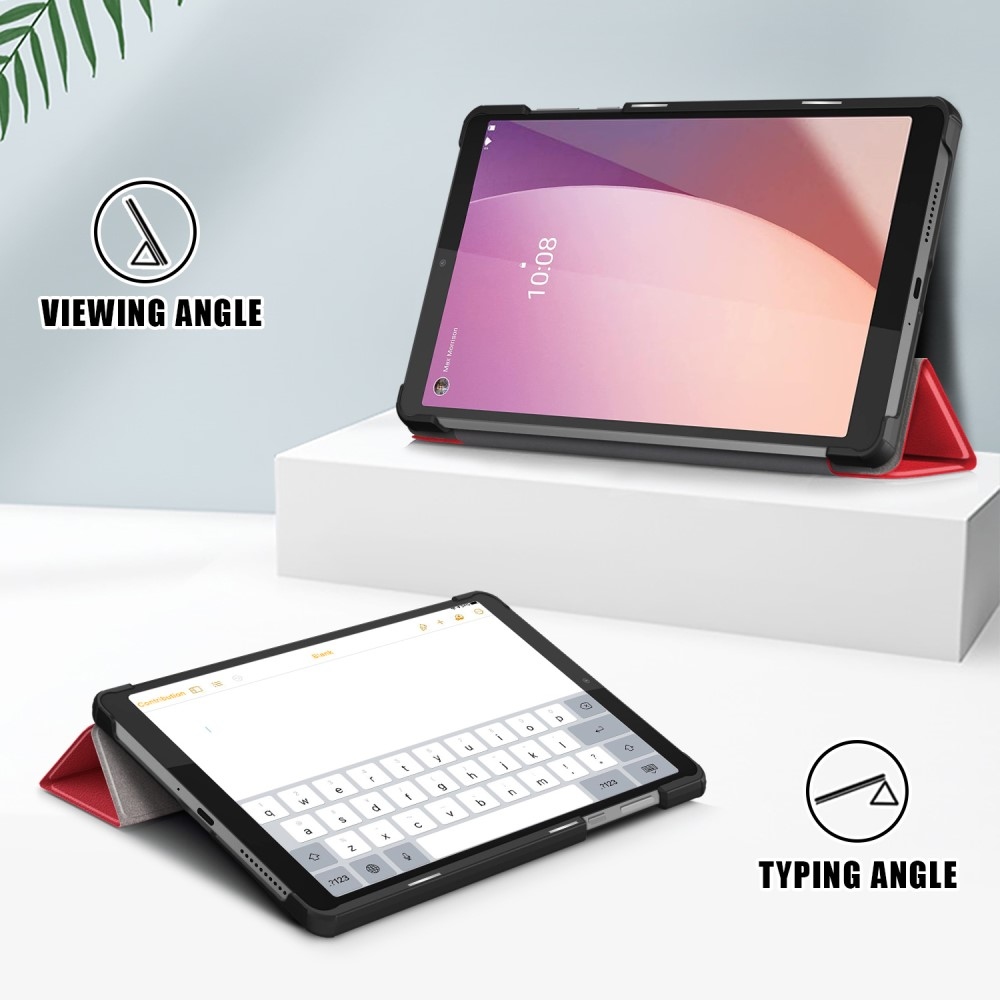 Állványra zárható tok Lenovo Tab M8 4. generációs (2024) - piros