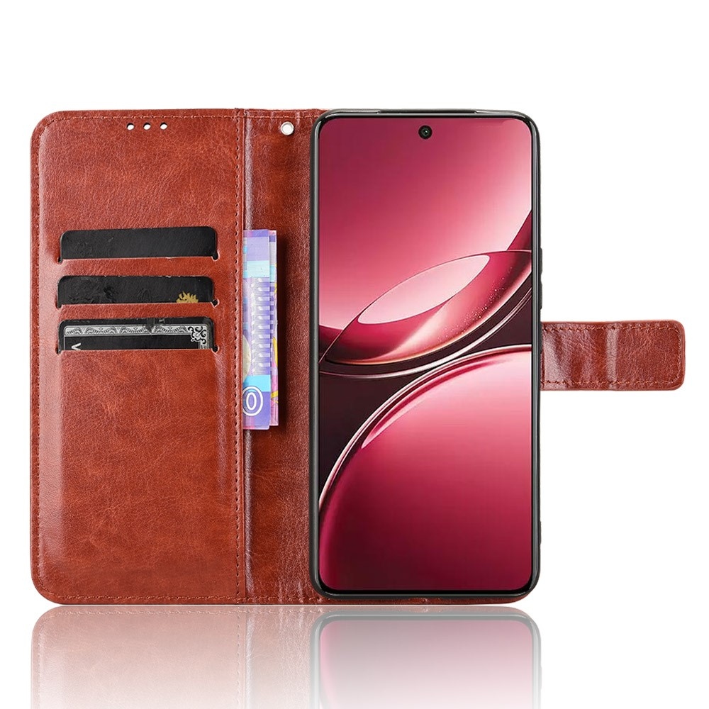 Őrült könyv tok a Vivo V50 5G-hez - barna
