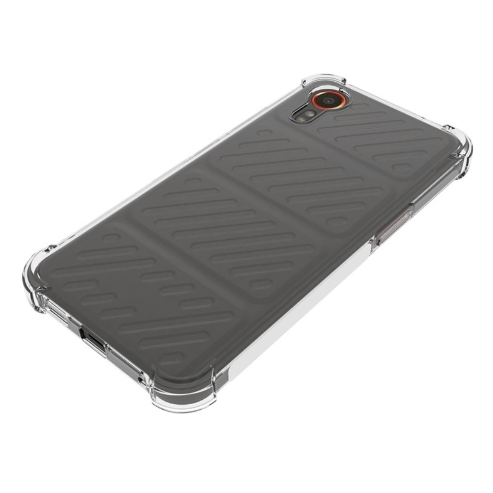 Átlátszó zselés tok megerősített sarkokkal Samsung Galaxy Xcover 7 készülékhez - átlátszó