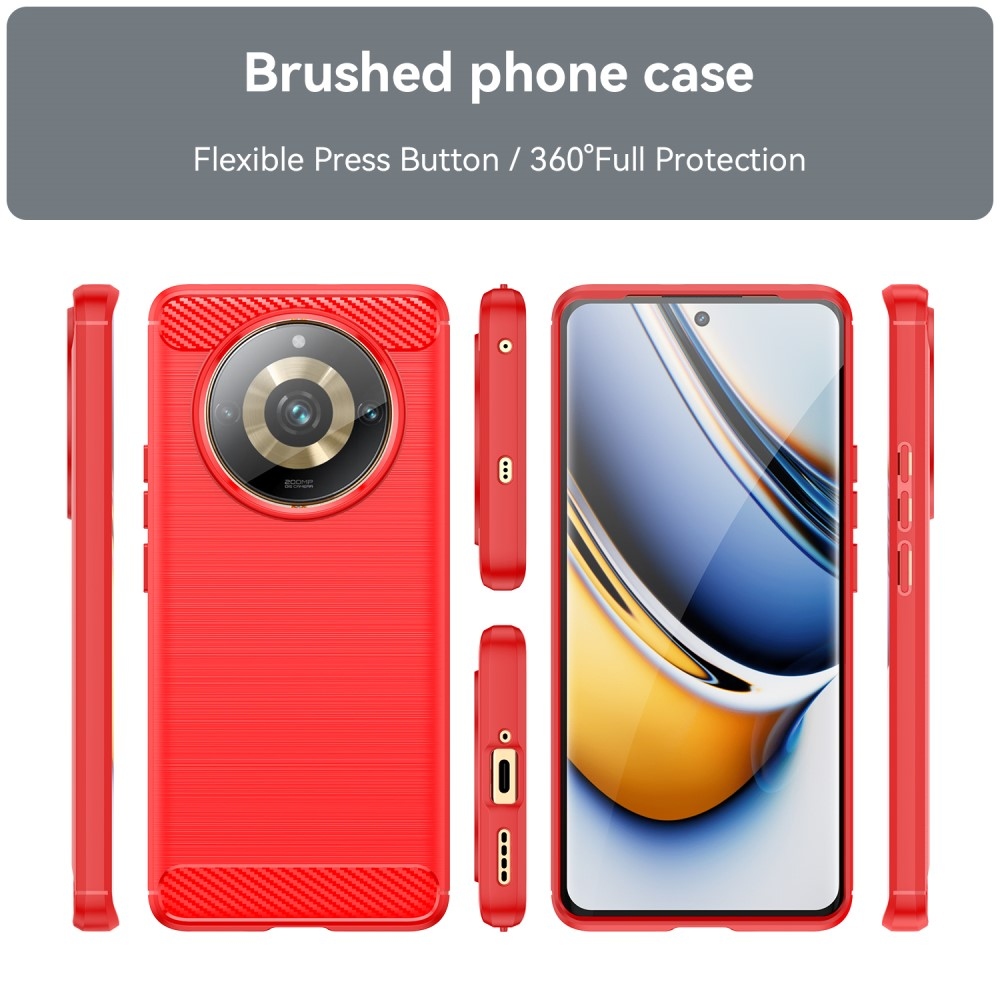 Szénálló zselés tok a Realme 11 Pro 5G/11 Pro+ 5G készülékhez - piros