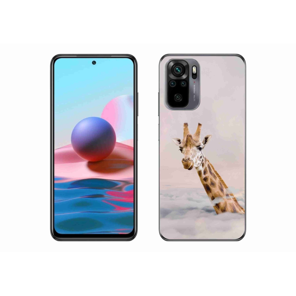 Gél borítás mmCase a Xiaomi Poco M5s készülékhez - zsiráf a felhőkben