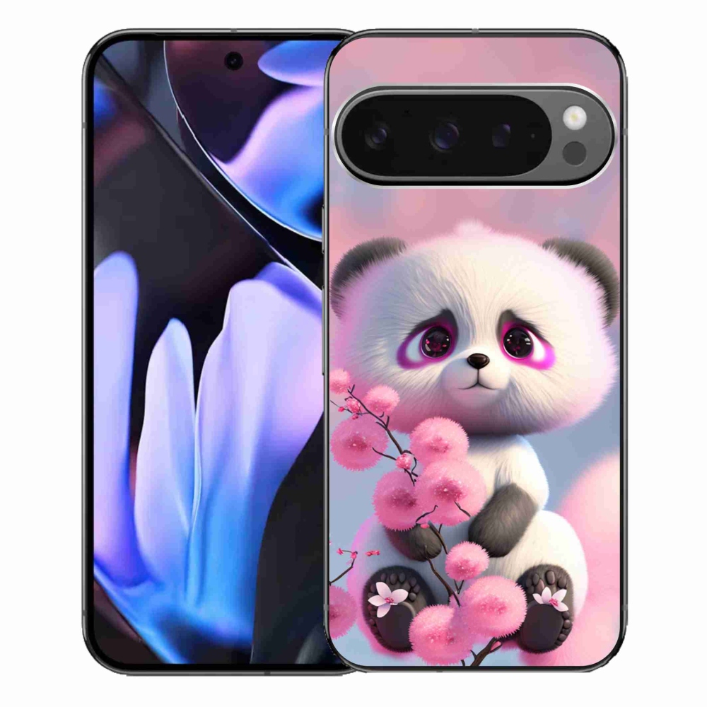 Gél borítás mmCase a Google Pixel 9 Pro XL-hez - aranyos panda 1