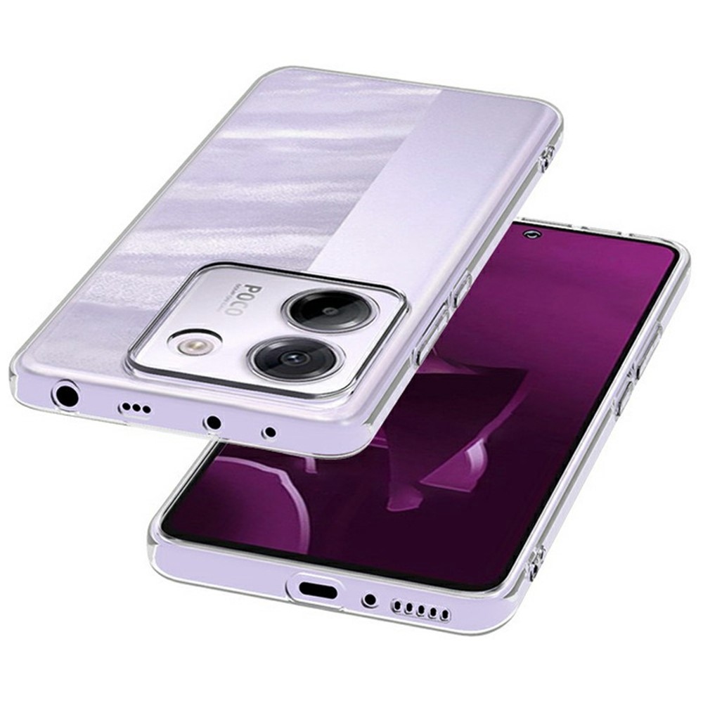 Átlátszó zselés tok a Xiaomi Poco M7 Pro 5G számára - átlátszó