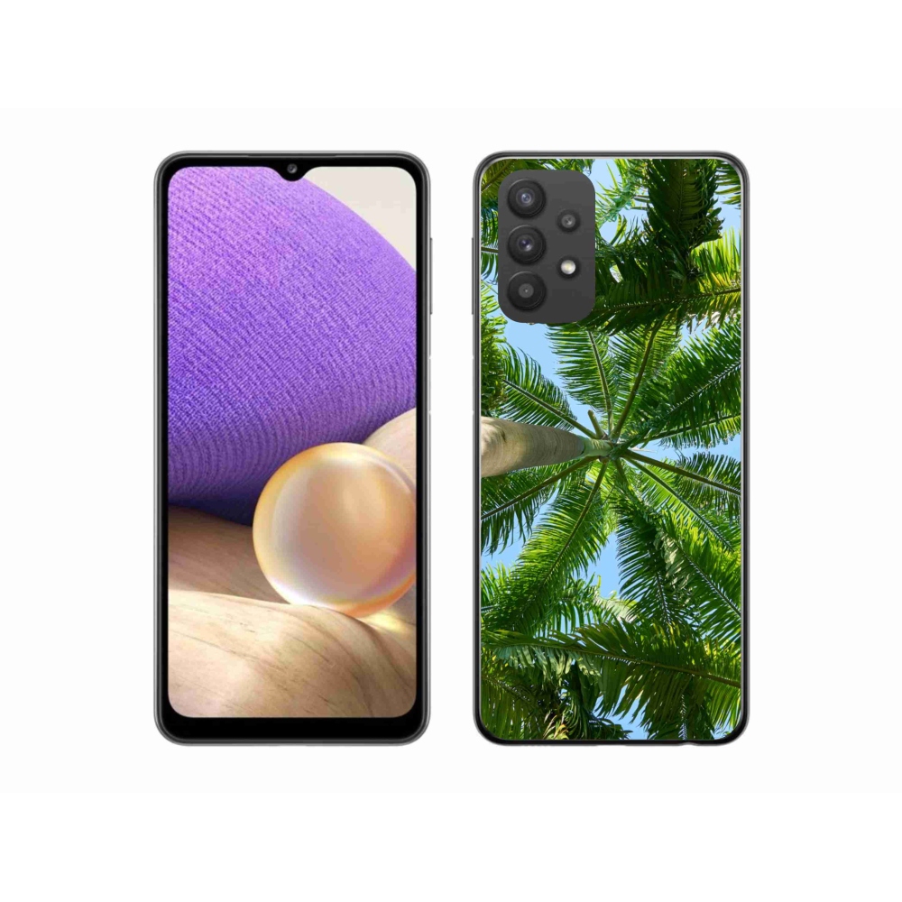 Gél borítás mmCase Samsung Galaxy A32 5G - pálmafa - Samsung Galaxy A32 5G számára