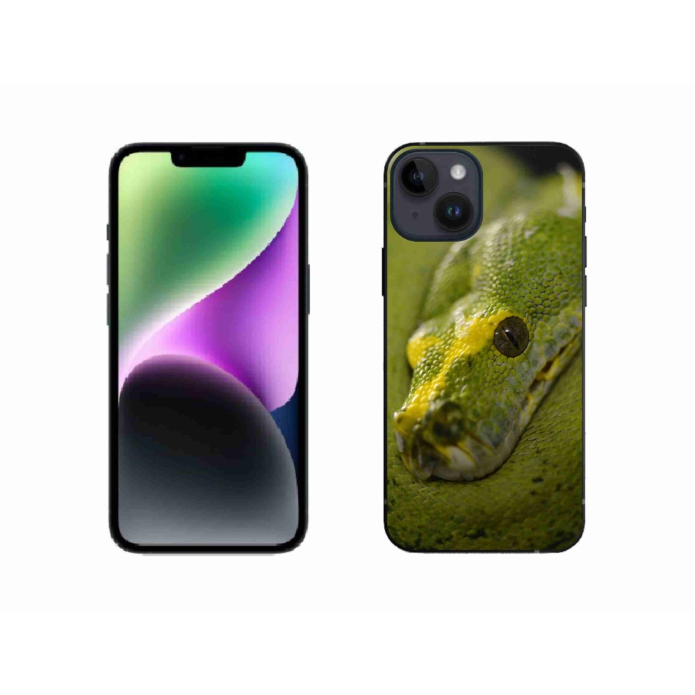 Zselés borítás mmCase iPhone 14 készülékhez - kígyó 2