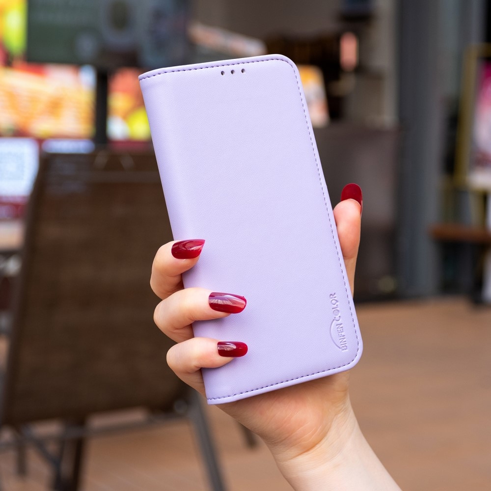 BNF könyv tok Xiaomi Redmi 13 4G/Poco M6 4G - világos lila