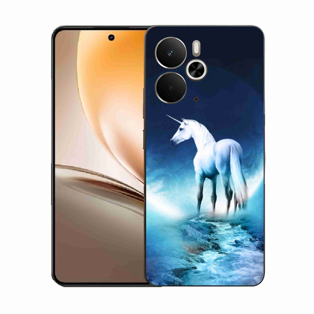 Gél borítás mmCase a Realme 14 5G készülékhez - fehér egyszarvú