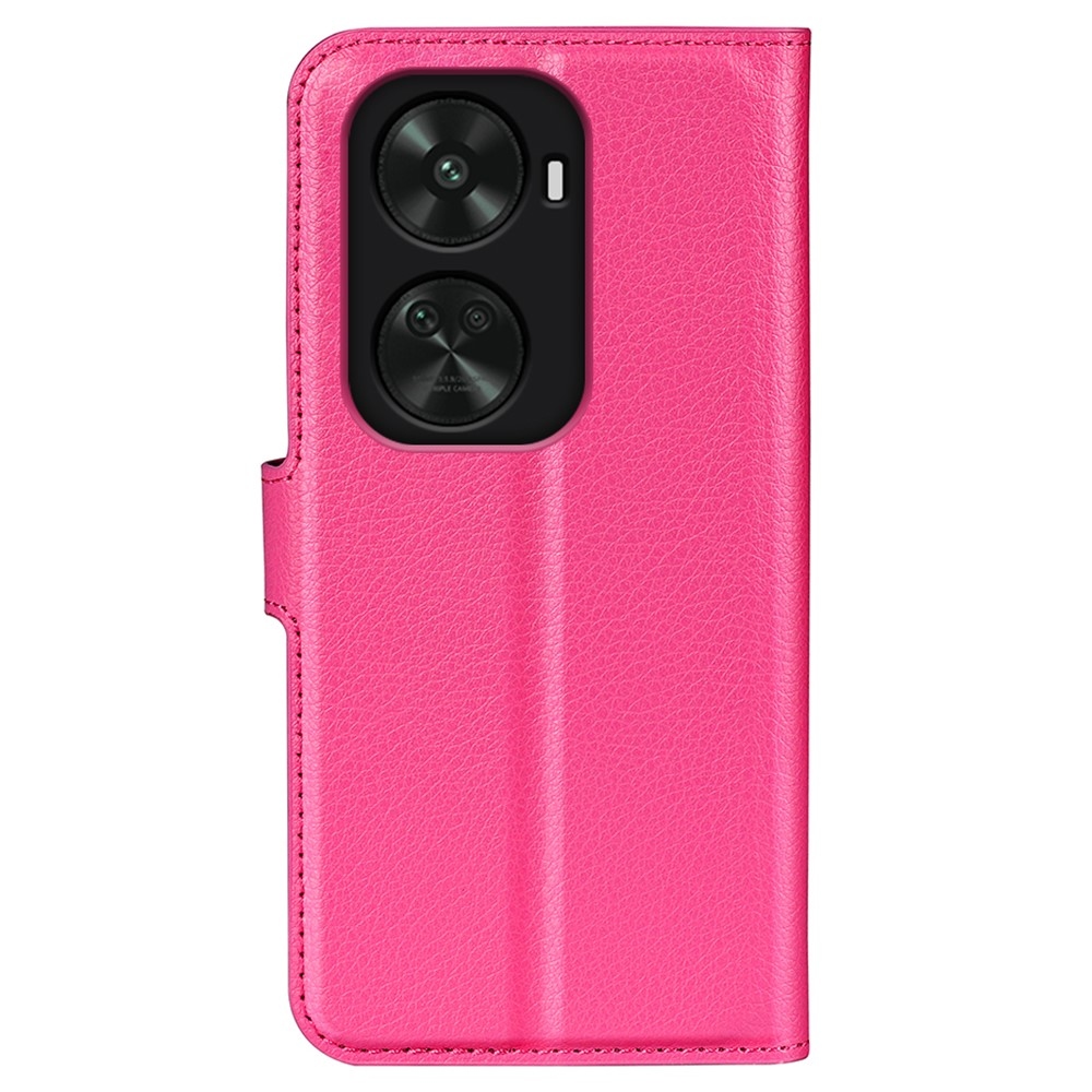 Litchi könyv tok a Huawei Nova 12 SE-hez - rózsaszínű