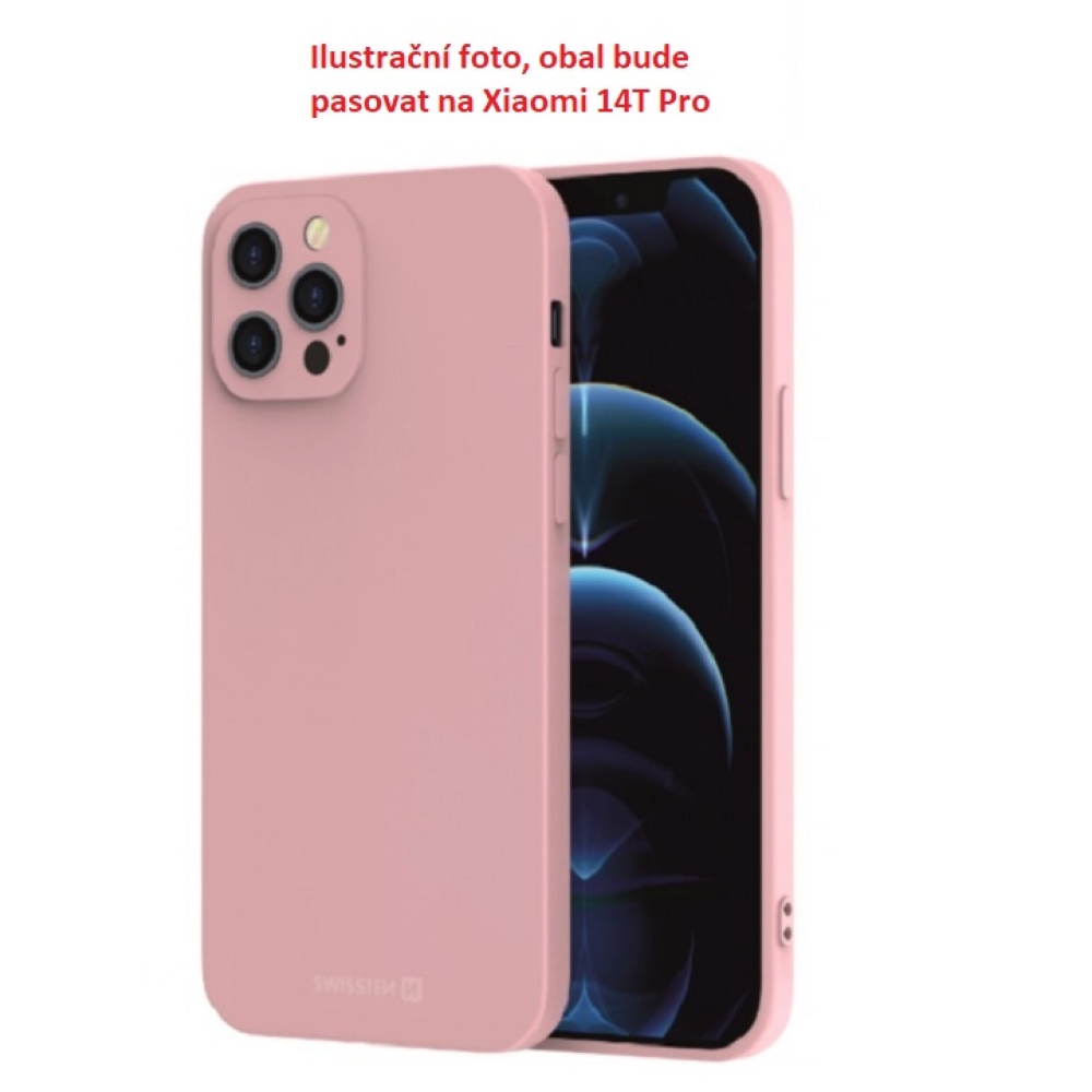 SWISSTEN Soft Joy borító a Xiaomi 14T Pro-hoz - rózsaszínű