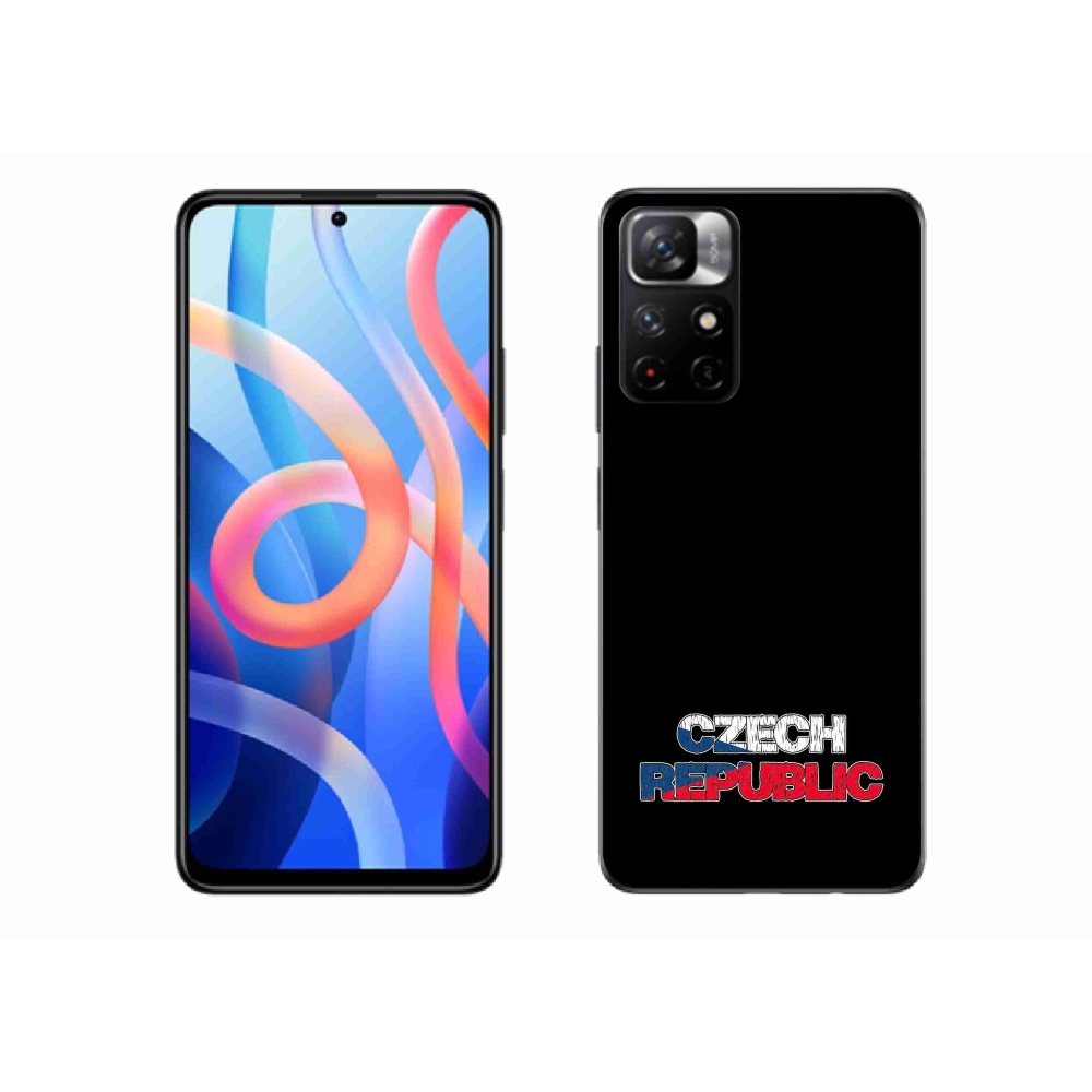 Gél borító mmCase a Xiaomi Redmi Note 11S 5G - Csehország fekete háttérrel