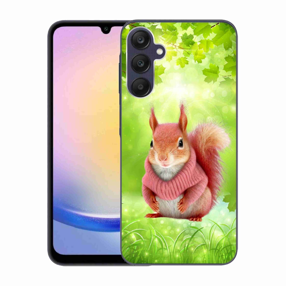 Zselés borítás mmCase Samsung Galaxy A25 5G - mókus pulóverben